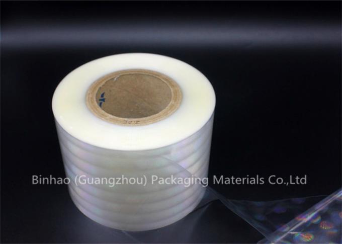 Multiple Extrusion Holographic Plastic BOPP Film For Food / Medicine Packaging