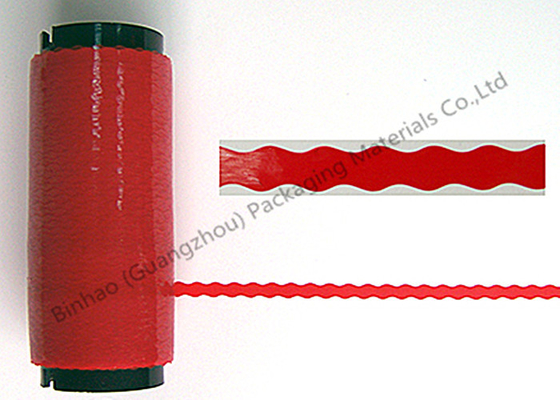 China Different Colors Waved Easy Tear Packing Strip Tape With Words / Logo Printing supplier