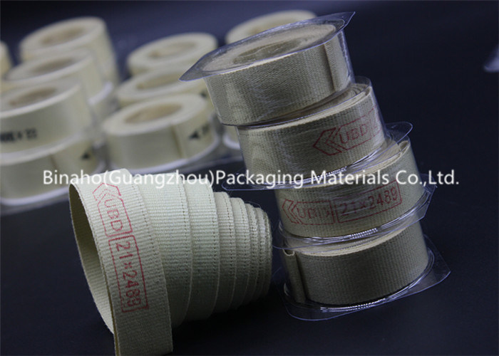 High Temperature Tolerance Kevlar Fabric Tape , Aramid / Flax Garniture