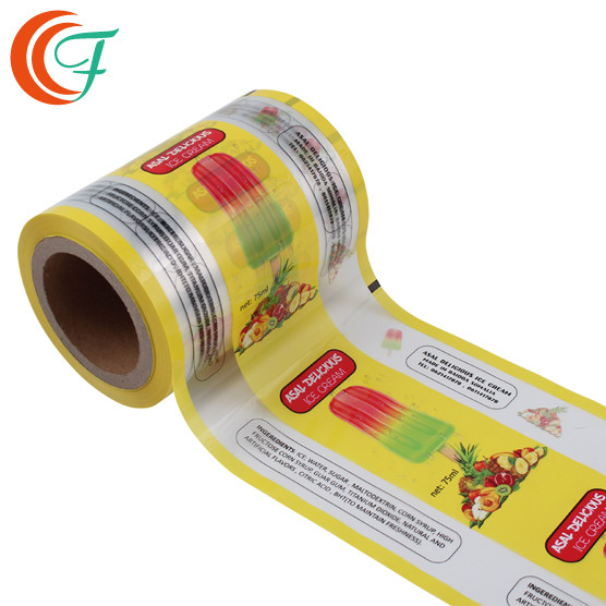 Color Printed Frozen Food Packaging Film 50-60mic BOPP Lamination Film For Ice Cream Package