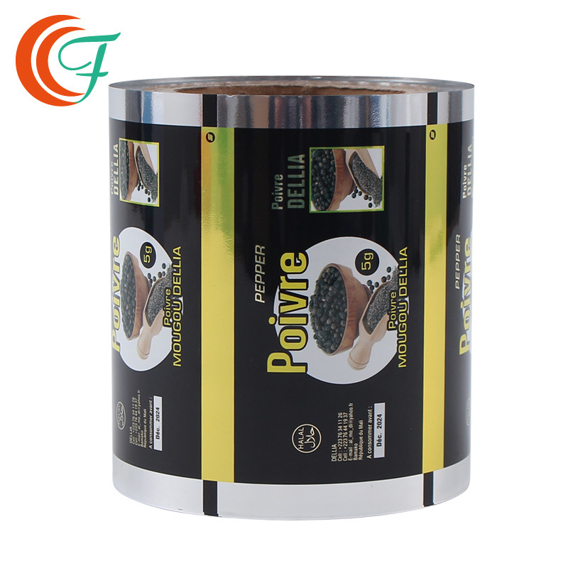 0.08mm Pet Packaging Film  Multi laminate Layer Bopp Packaging Pepper Powder Mylar Film Roll