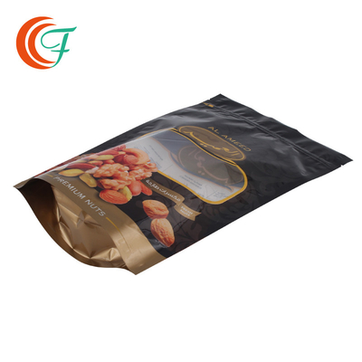BOPP PET PE Printed Plastic Bags For Food Packaging Nut Snack Resealable