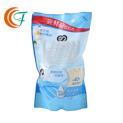Anti Static PET PE Stand Up Pouch For Laundry Detergent Powder Customized Plastic Bags