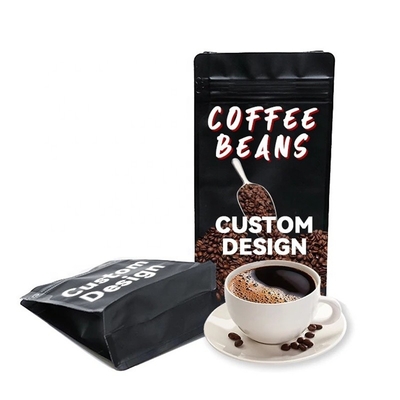 Coffee Bean Bag Aluminum Lamination Stand Up Pouch Zipper Plastic Bags Food Packing Pouchs