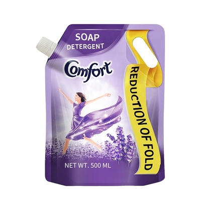 High Barrier 500ml Laundry Detergent Plastic Bag With Spout Stand Pouch Packaging